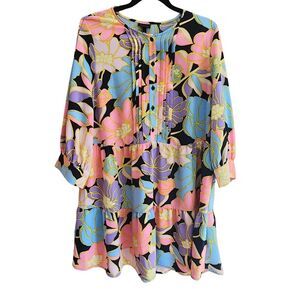 Who What Wear NWT Fit & Flare Dress – XL – Vintage-Inspired Floral with 70s Vibe